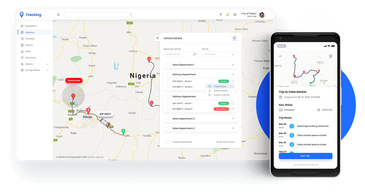Technologies Used To Build vehicle tracking solutions App